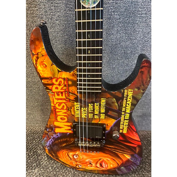 Used ESP Used 2013 ESP Famous Monsters "Vincent Price" Custom Graphic Solid Body Electric Guitar