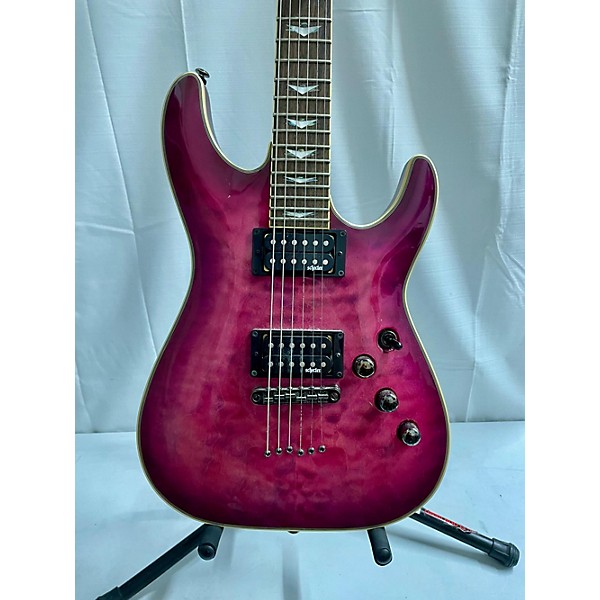 Used Schecter Guitar Research Used Schecter Guitar Research Omen Extreme 6 Pink Solid Body Electric Guitar