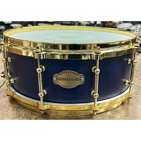 Used Dallas Drum Used Dallas Drum 5.5X14 Custom Drum Blue