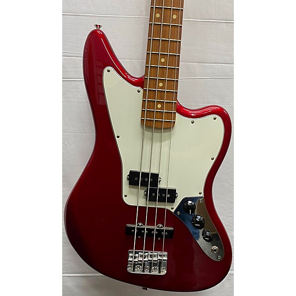 Used Used Fender Jaguar Bass Candy Apple Red Electric Bass Guitar