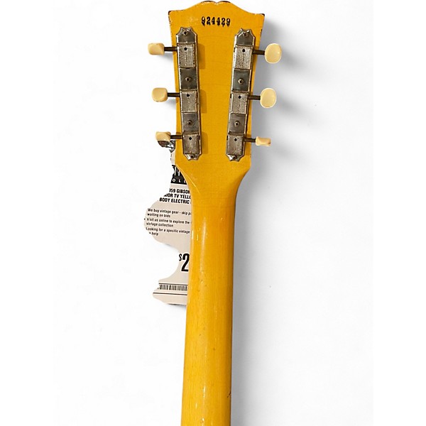 Vintage 1959 Gibson Les Paul Junior TV Yellow Solid Body Electric Guitar