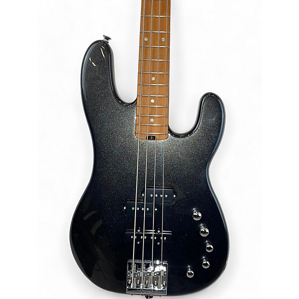 Used Charvel San Dimas PJ IV Black Sparkle Electric Bass Guitar