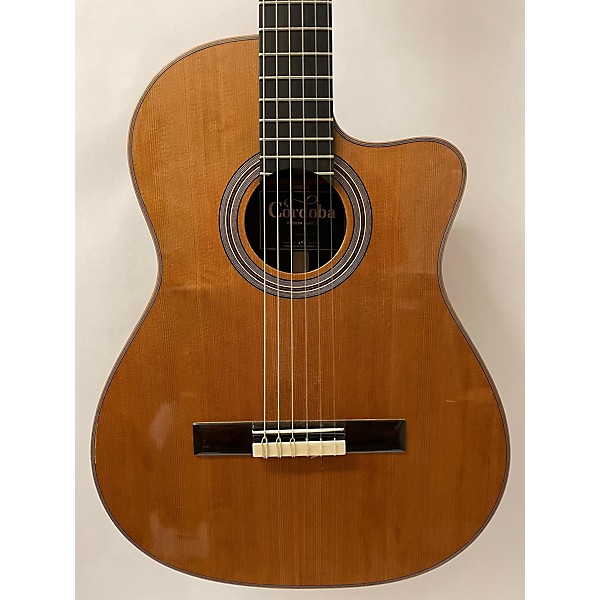 Used Cordoba Used 2020s Cordoba Fusion Orchestra CE Natural Classical Acoustic Electric Guitar