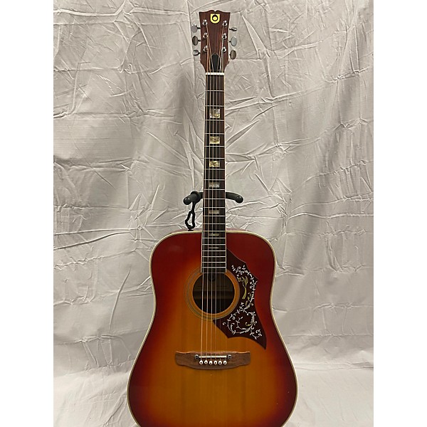 Used Univox Used Univox U-3025 2 Tone Sunburst Acoustic Guitar