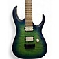 Used Ibanez RGAIX6MQM Emerald Green Solid Body Electric Guitar thumbnail