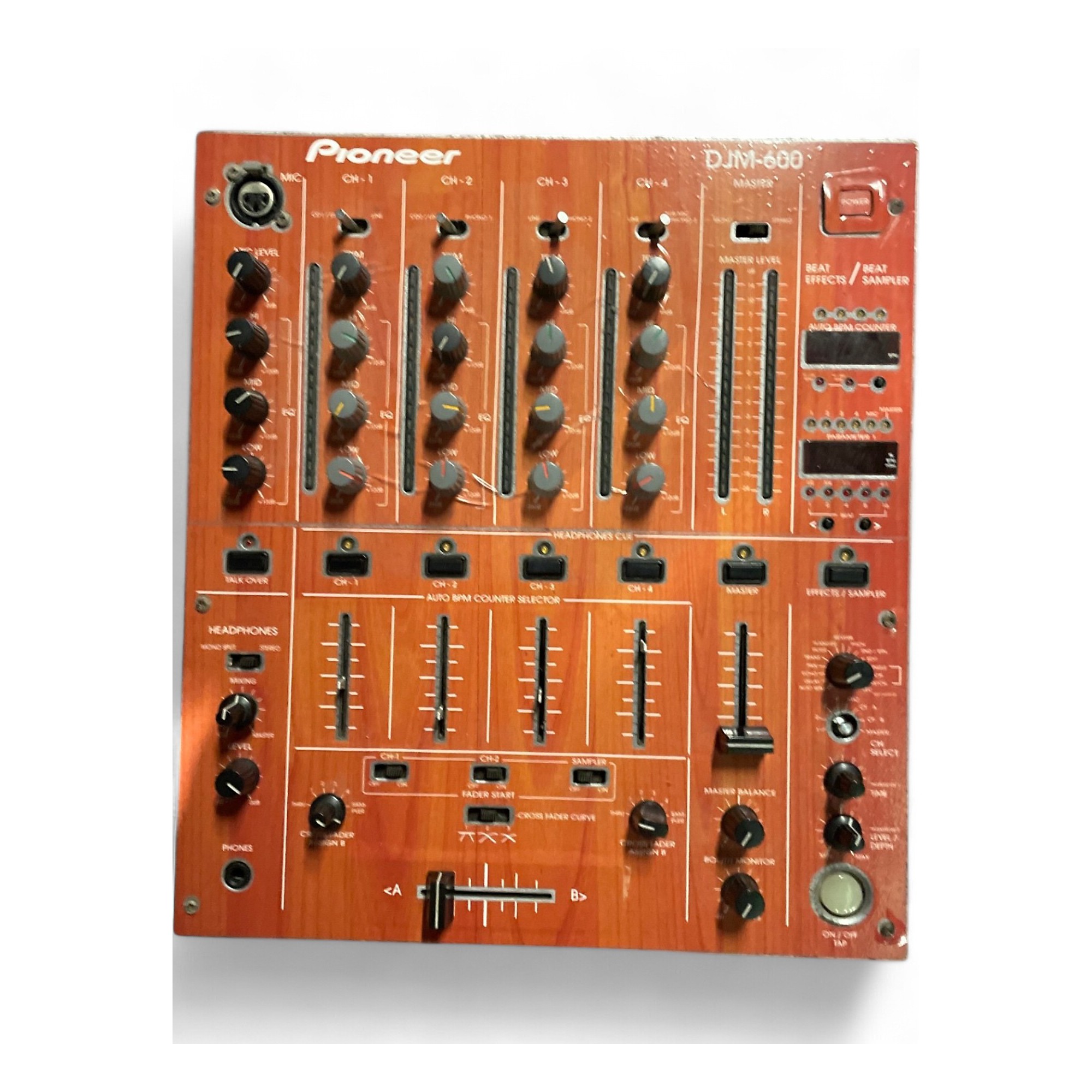 Pioneer DJM-600 Silver Professional DJ Mixer 4-Channel 4ch