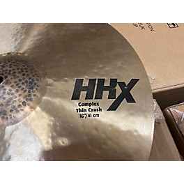 Used SABIAN Used SABIAN 16in HHX COMPLEX THIN CRASH Cymbal