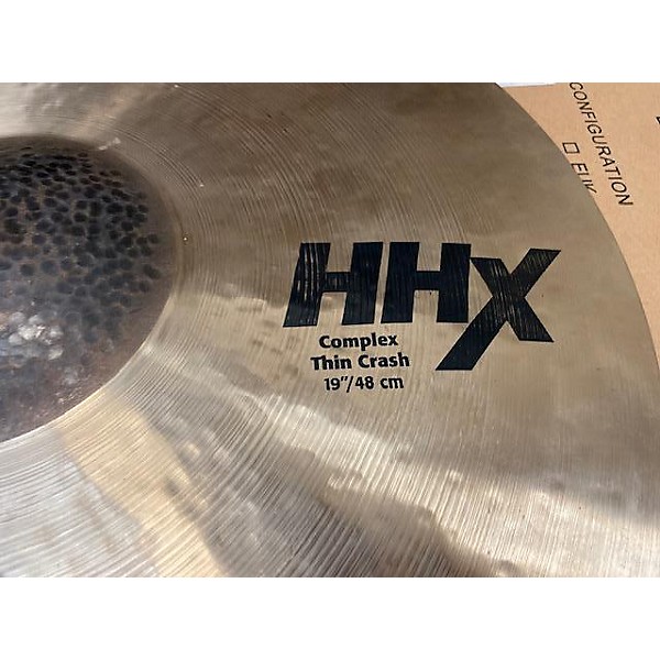 Used SABIAN Used SABIAN 19in HHX COMPLEX THIN CRASH Cymbal