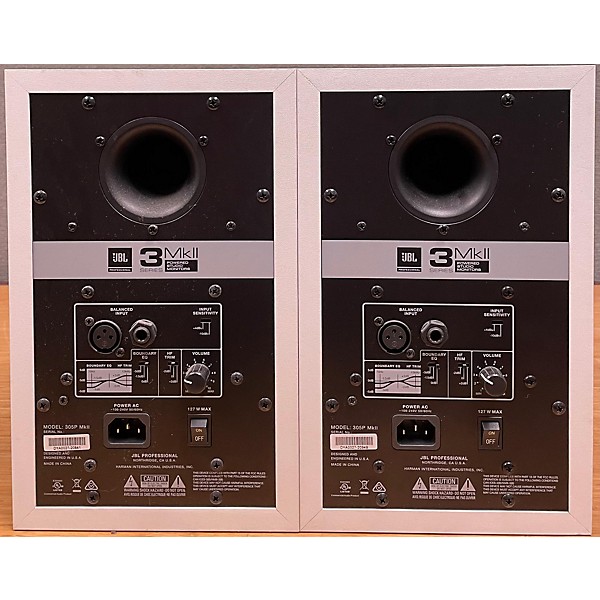 Used JBL 305PMKIIWH Pair Powered Monitor