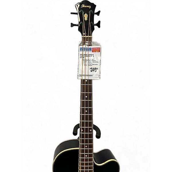 Used Ibanez AEB10BE Black Acoustic Bass Guitar