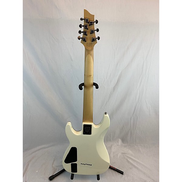 Used Schecter Guitar Research Used Schecter Guitar Research Demon 7 String White Solid Body Electric Guitar