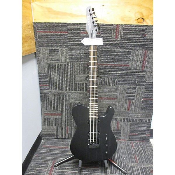 Used Kiesel Used Kiesel Solo 6 Evertune Jet Black Solid Body Electric Guitar