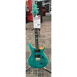 Used PRS Used PRS SE Custom 24 Quilt Top Green Solid Body Electric Guitar