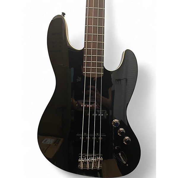 Used Fender Used Fender Aerodyne Jazz Bass Black Electric Bass Guitar