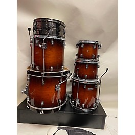 Used Taye Drums Used Taye Drums 6 piece Studio Maple Sunburst Drum Kit