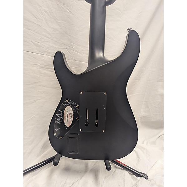 Used Schecter Guitar Research Used Schecter Guitar Research Damien Platinum 6 Floyd Rose Black Solid Body Electric Guitar