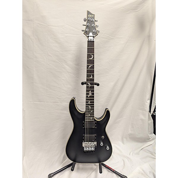 Used Schecter Guitar Research Used Schecter Guitar Research Damien Platinum 6 Floyd Rose Black Solid Body Electric Guitar