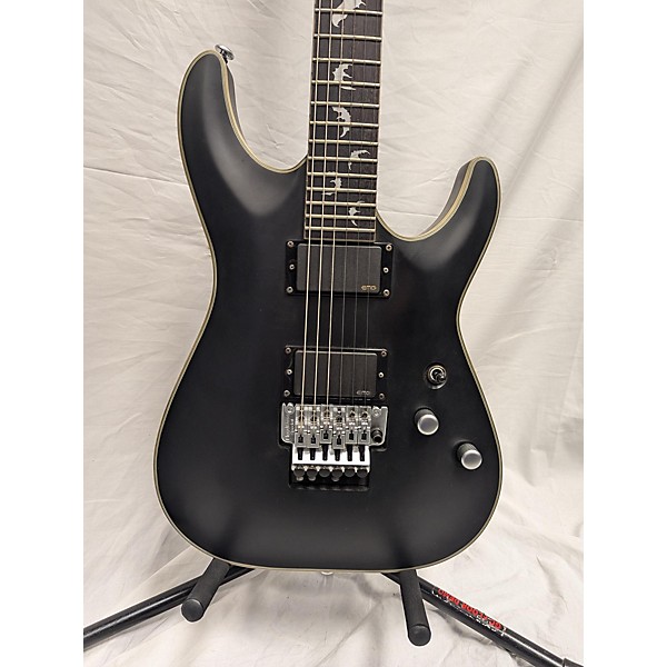 Used Schecter Guitar Research Used Schecter Guitar Research Damien Platinum 6 Floyd Rose Black Solid Body Electric Guitar