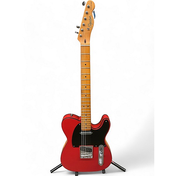 Used Squier Used Squier 40th Anniversary Telecaster RED Solid Body Electric Guitar