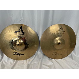 Used Zildjian Used Zildjian 14in A Custom Hi Hat Pair Cymbal