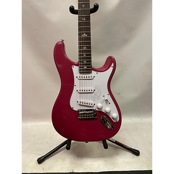 Used PRS Used PRS SE Silver Sky Pink Solid Body Electric Guitar