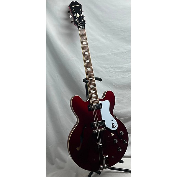 Used Epiphone Used Epiphone Riviera Metallic Red Hollow Body Electric Guitar