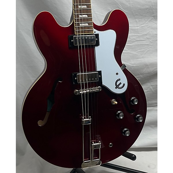 Used Epiphone Used Epiphone Riviera Metallic Red Hollow Body Electric Guitar