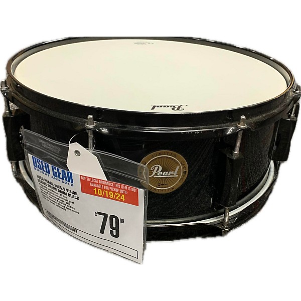 Used Pearl Used Pearl 14X5.5 Vision Series Snare Drum Black