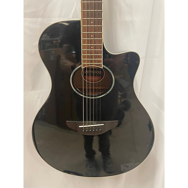 Used Yamaha Used Yamaha APX600 Black Acoustic Electric Guitar