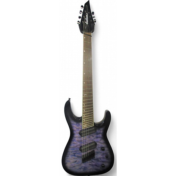 Used Jackson Jackson X Series Soloist Arch Top SLATX7Q MS 7-String Multi-Scale Electric Guitar Trans Purple Solid Body Electric Guitar,New Products : American Fashion Style Bags On Sale