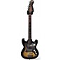 Used Nuvox Double Cut Vintage Sunburst Solid Body Electric Guitar thumbnail