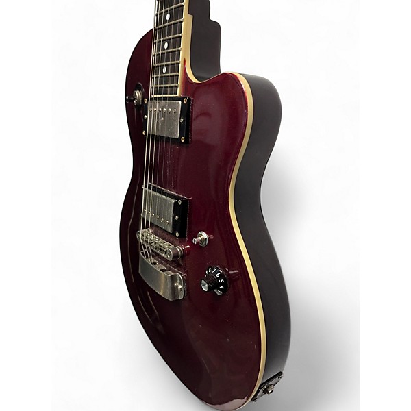 Used Hagstrom D2h Red Sparkle Solid Body Electric Guitar