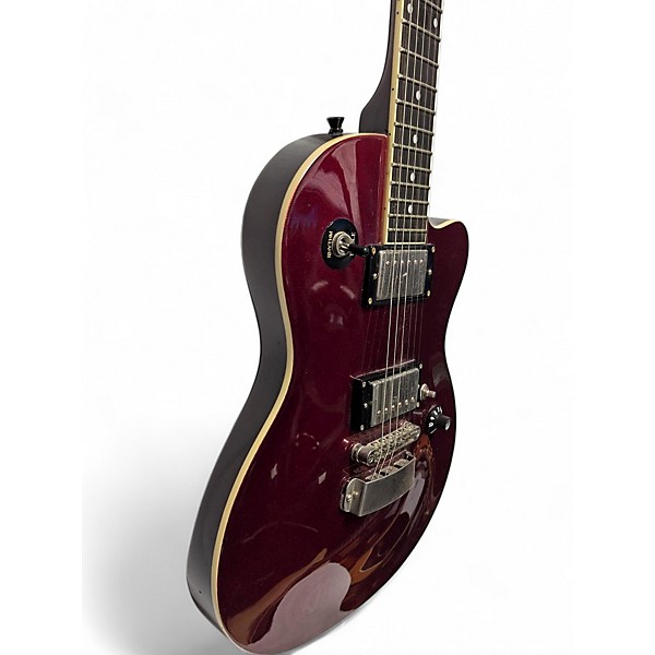 Used Hagstrom D2h Red Sparkle Solid Body Electric Guitar
