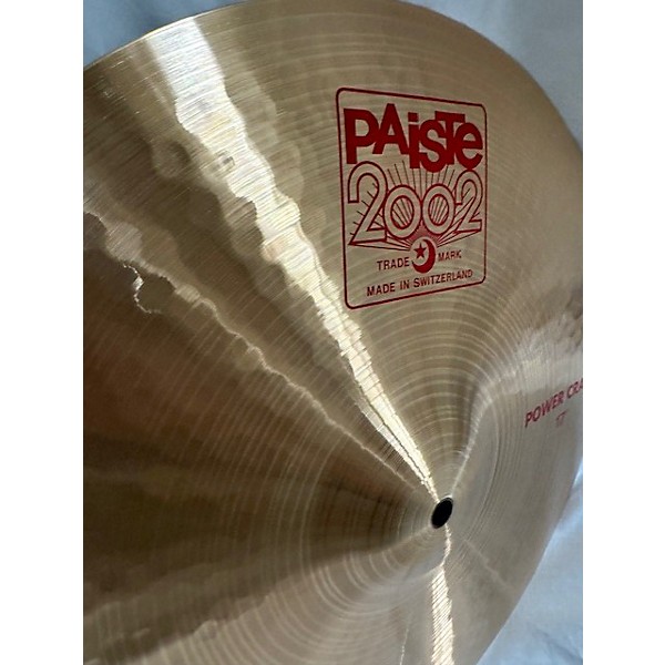 Used Paiste 17in 2002 Power Crash Cymbal