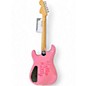 Used Squier Used Squier Hello Kitty Stratocaster Single Hum Pink With Kitty Pickguard Pink Solid Body Electric Guitar