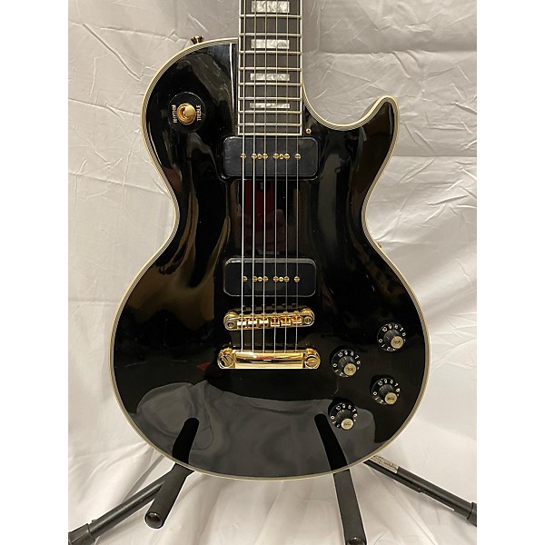 Used Epiphone Used Epiphone Les Paul Custom Black Solid Body Electric Guitar