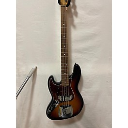 Used Fender Used 2011 Fender American Standard Jazz Bass Left Handed 3 Color Sunburst Electric Bass Guitar