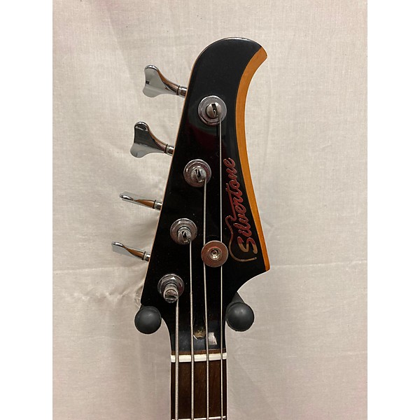 Used Silvertone Used Silvertone SAMEK P BASS Black Electric Bass Guitar