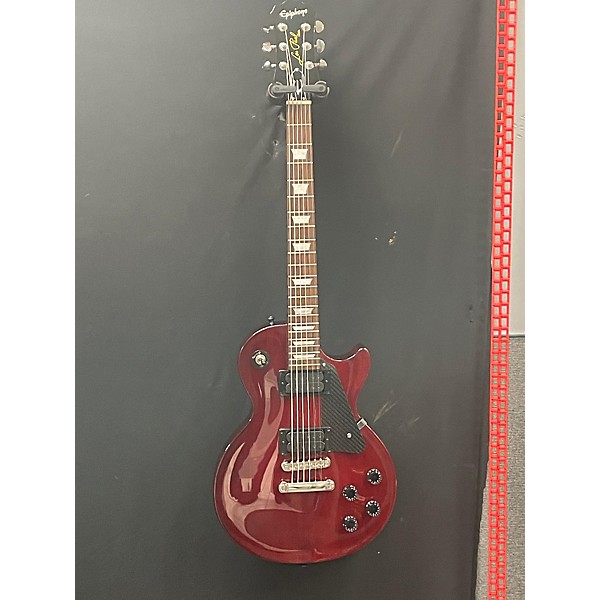 Used Epiphone Used 2010 Epiphone Les Paul Studio Black Cherry Solid Body Electric Guitar