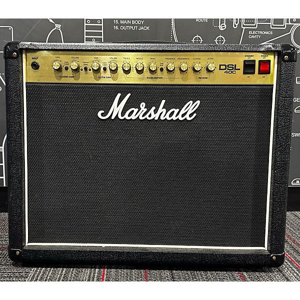 Used Marshall Used Marshall DSL40C 40W 1x12 Tube Guitar Combo Amp