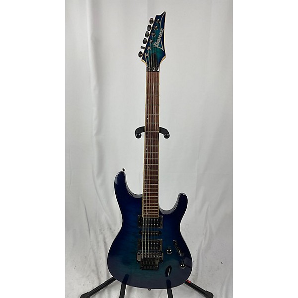 Used Ibanez Used Ibanez S670QM Blue Sapphire Solid Body Electric Guitar