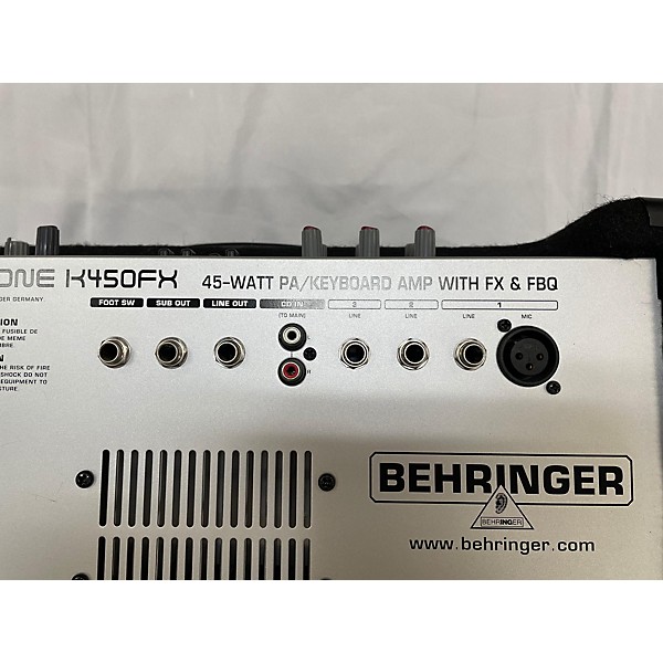 Used Behringer ULTRATONE K450FX Keyboard Amp