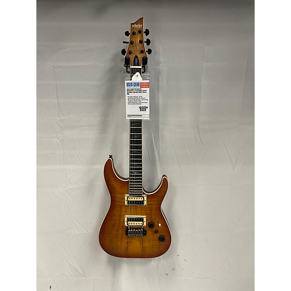 Used Schecter Guitar Research Used Schecter Guitar Research C1 Platinum EXOTIC Natural Vintage Burst Solid Body Electric G...