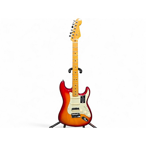 Used Fender Used Fender American Ultra Stratocaster HSS Cherry Sunburst Solid Body Electric Guitar