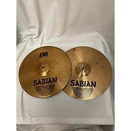 Used SABIAN Used SABIAN 14in B8 Rock Hi Hat Pair Cymbal