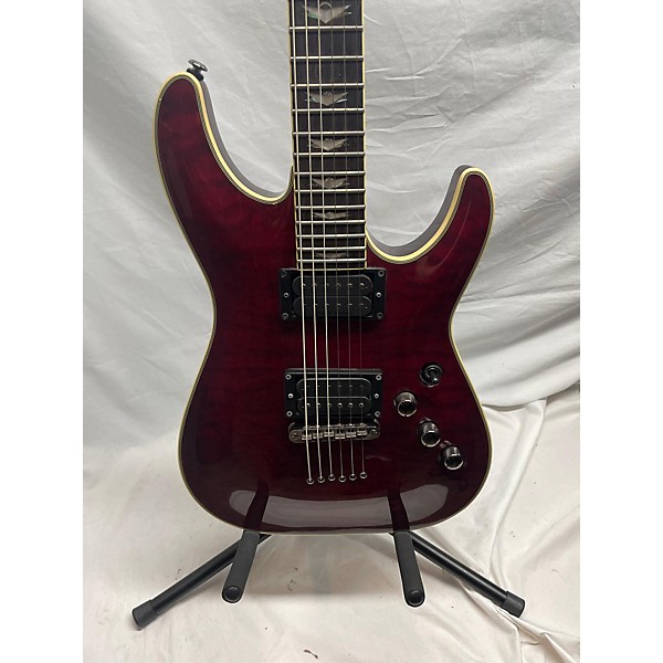 Used Schecter Guitar Research Used Schecter Guitar Research Omen Extreme 6 Floyd Rose Black Cherry Solid Body Electric Guitar