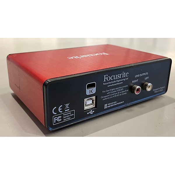 Used Focusrite Scarlett Solo Audio Interface