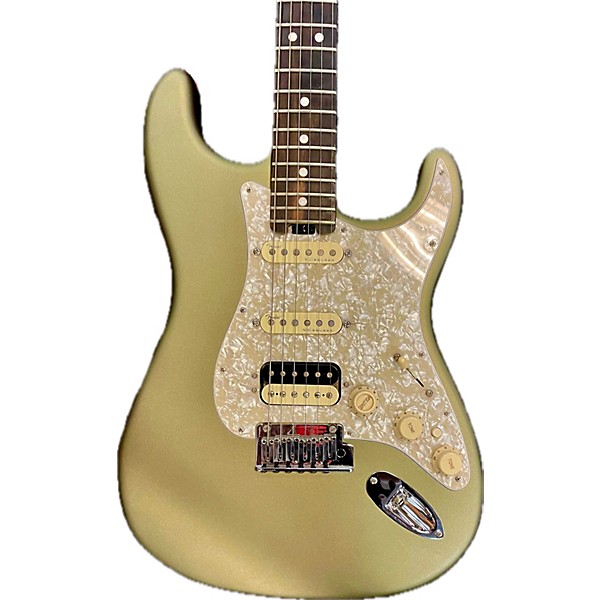 Used Fender Used Fender American Elite Stratocaster HSS Shawbucker Jade Pearl Metallic Solid Body Electric Guitar