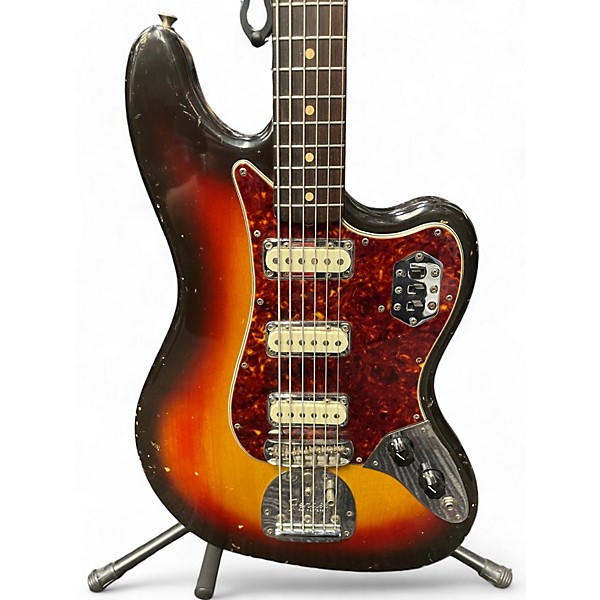 Vintage 1962 Fender Bass VI 3 Tone Sunburst Electric Bass Guitar