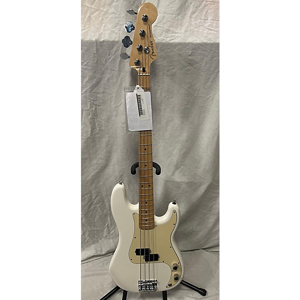 Used Fender Used Fender Player Precision Bass Polar White Electric Bass Guitar